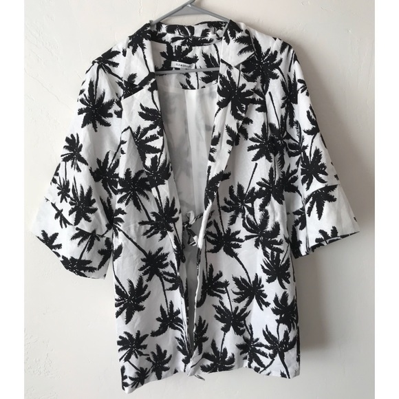 ASOS Glamorous Palm Tree Print Blazer - Picture 3 of 4